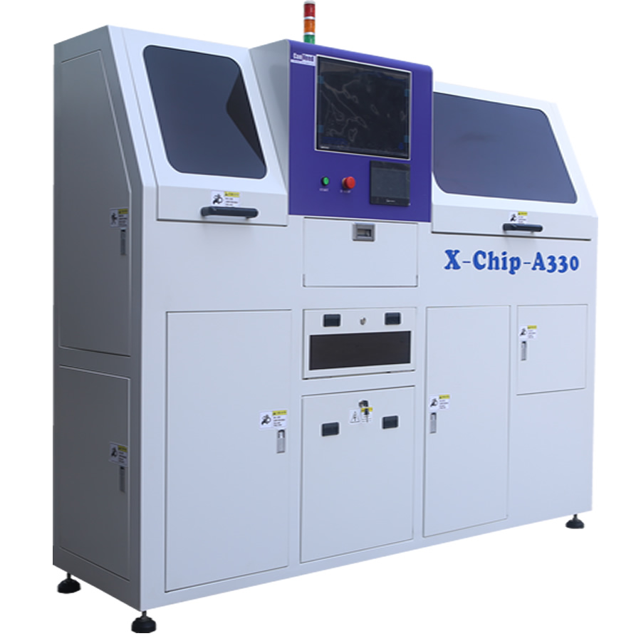 Contador automático de componentes SMT por raio-X X-Chip-A330 escaneando uma bobina