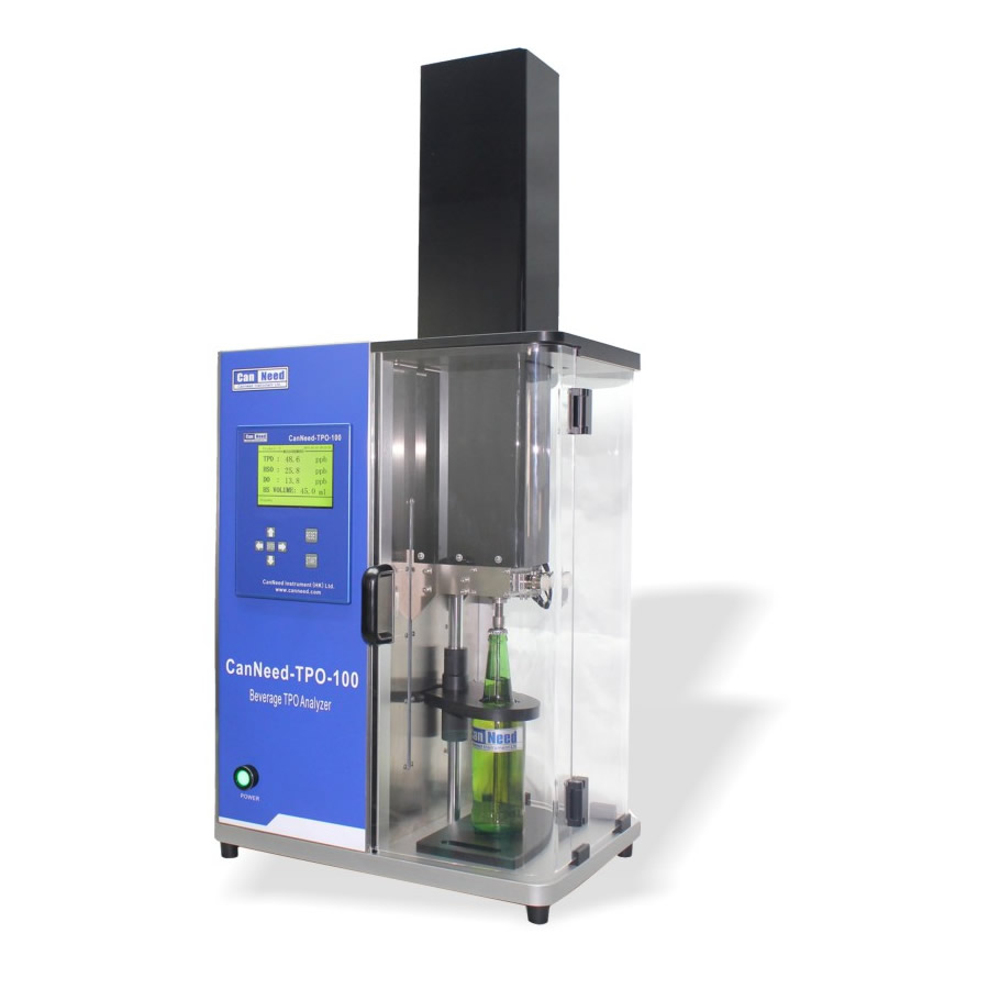 Unidade do analisador automático de oxigênio total na embalagem para bebidas CanNeed TPO-100