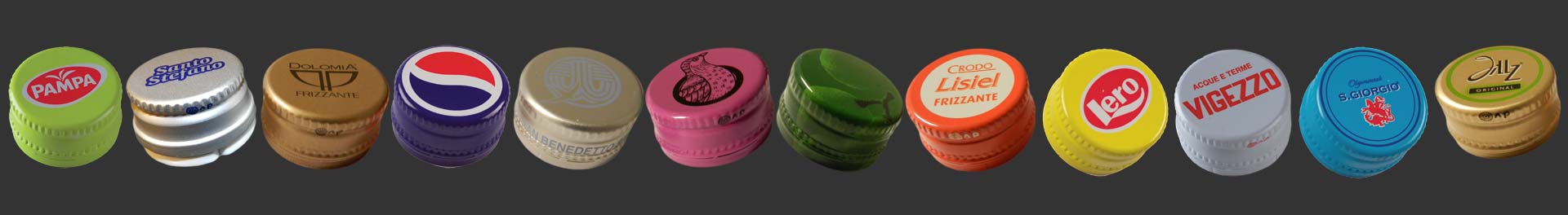 Aluminium CAPS FOR mineral water AND SOFT drinks