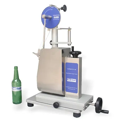 Testador de impacto para garrafas de vidro CanNeed GIT-100 medindo a queda do pêndulo em garrafa de 60–130 mm