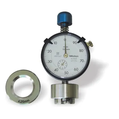 Medidor de altura do enrolamento de aerossol ACH-100 sobre bancada de laboratório