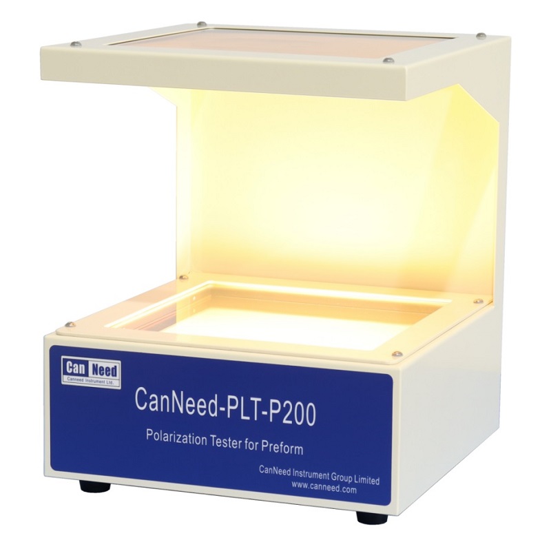 Testador de polarização CanNeed-PLT-P200 medindo a cristalinidade de pré-forma PET