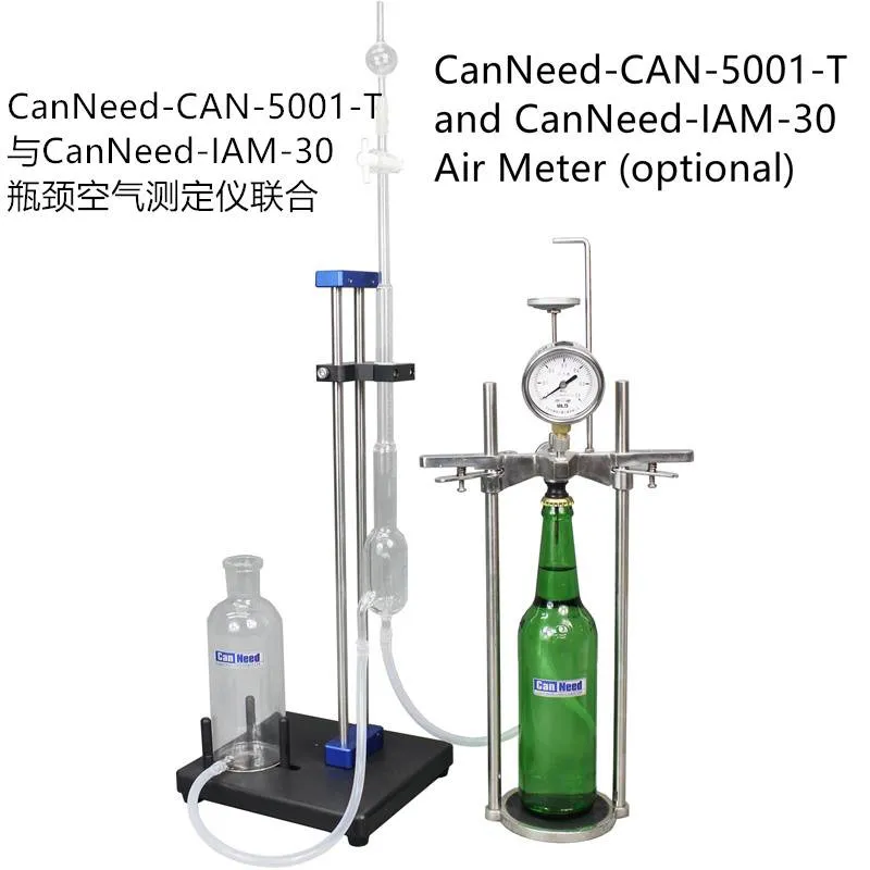Equipamento de laboratório para medir o teor de CO₂ em bebidas gaseificadas
