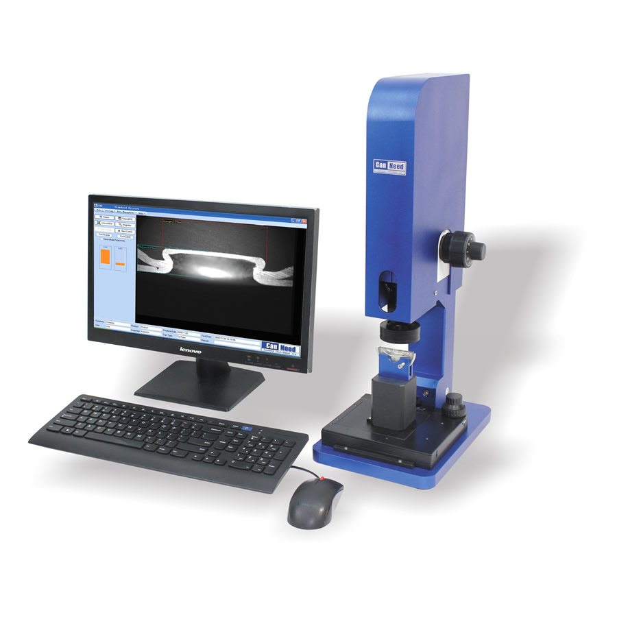 Monitor de Rebite por Vídeo CanNeed-VRM-4C para controle de qualidade de tampas