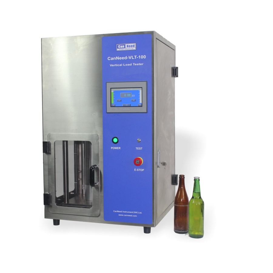Testador de carga vertical CanNeed-VLT-100 para garrafas de vidro, capacidade de 0‑25.000 N