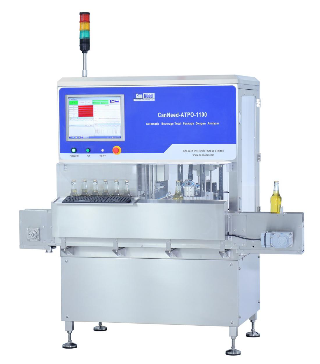 Analisador de TPO para cerveja CanNeed ATPO-1100 medindo oxigênio total em linha de produção
