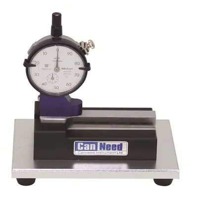 Medidor de Rebaixo Analógico CanNeed-CSG-100 para controle de qualidade na fabricação de latas