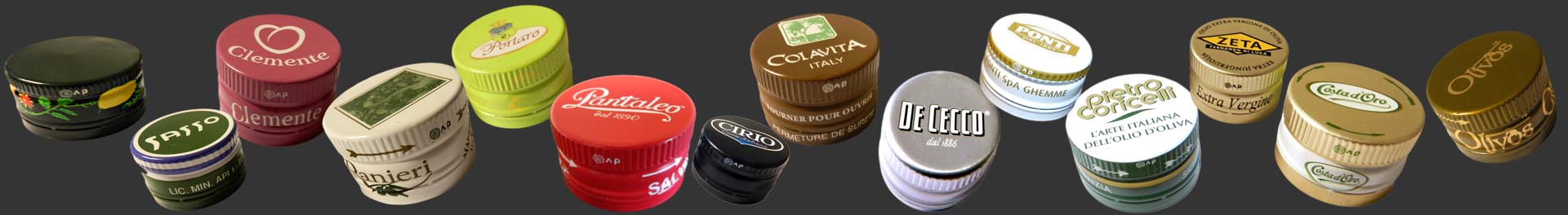 Tampas DE alumínio PARA água mineral e bebidas simples