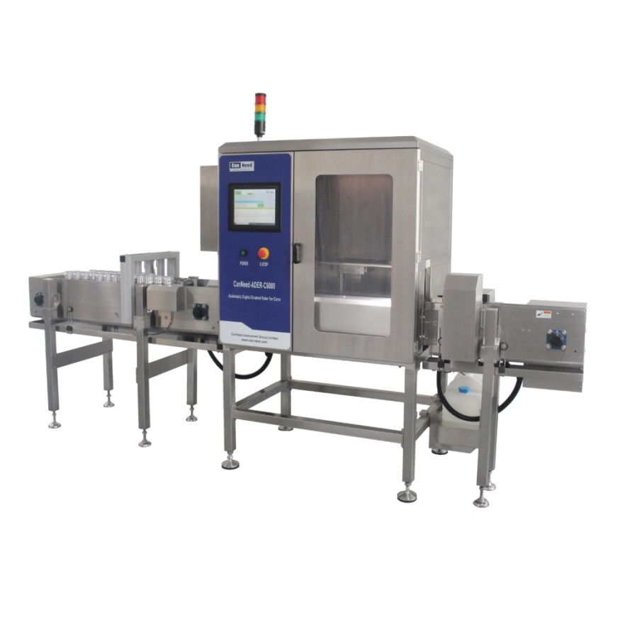 Medidor digital automático de integridade de verniz CanNeed ADER-C6000 medindo a corrente do revestimento de verniz em latas de bebidas