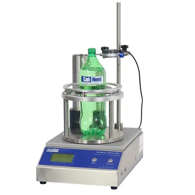 Testador digital de perpendicularidade PEPT-500 para garrafas PET, com mandril de rotação automática