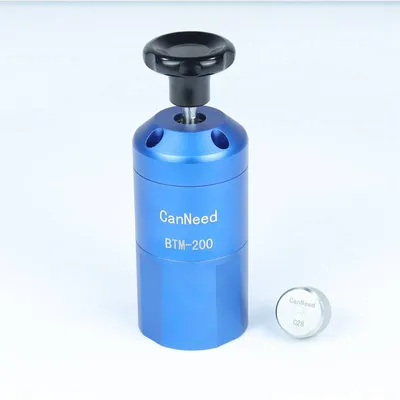 Sistema de verificação de torque BTM-200 para tampas de garrafas PET em bancada de laboratório